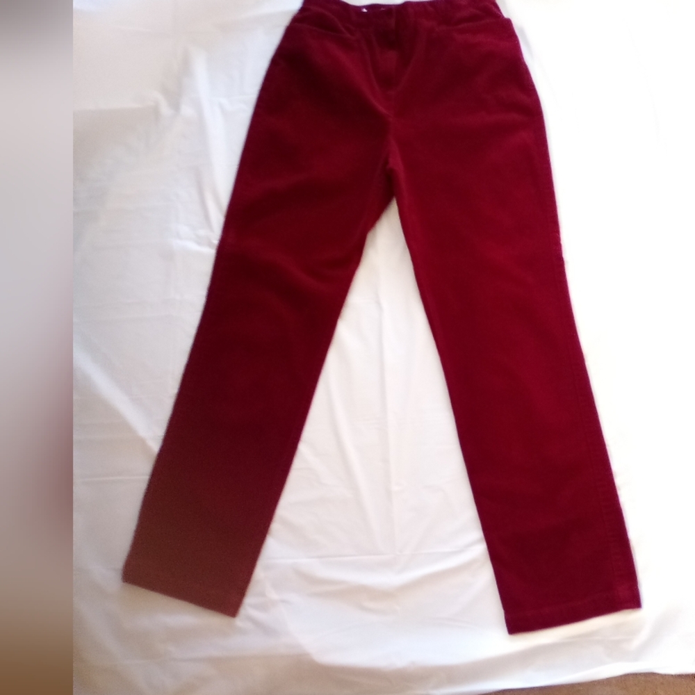 JONES SPORTS Burgundy Corduroy Pants